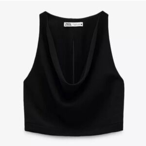 Zara Black Sleeveless Top
